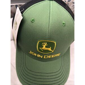 John Deere Low Profile Trucker Adjustable Snapback Hat Cap Mesh Backing Embroide